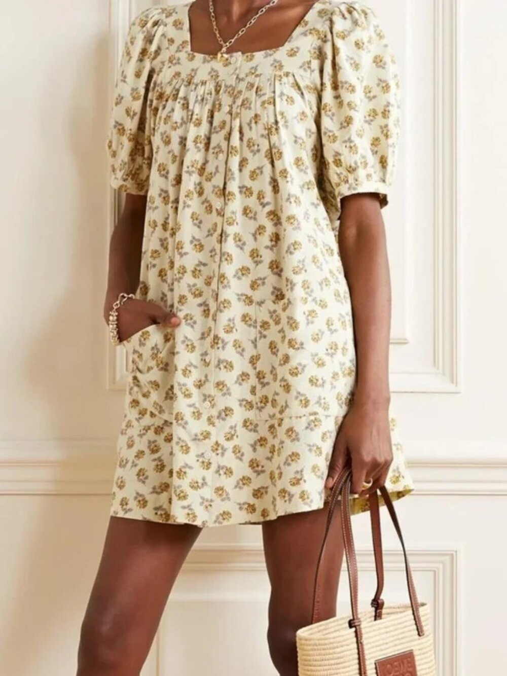 Doen Meadow Dress Yellow Cottage Garden